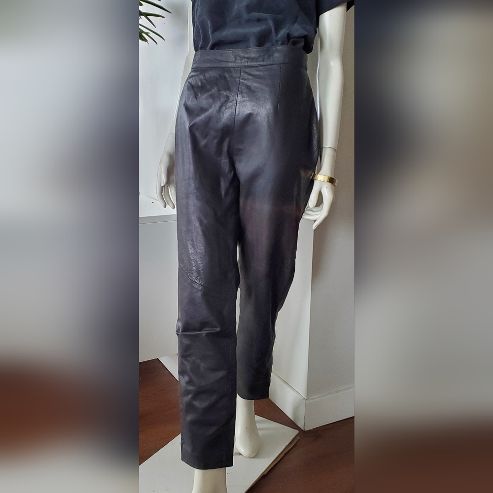 Vintage Black Leather Danier Pants